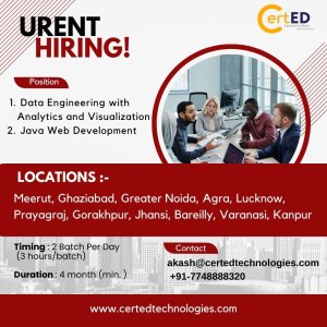 Urgent Hiring - Java and Data Engineering